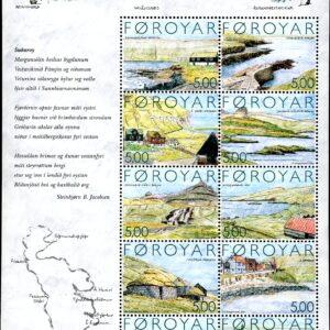 Faroe Islands Stamp Sc#441 -(2004) - S/Sheet -Suthuroy Island