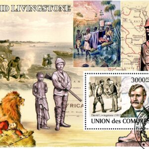 Comoro Islands Stamps Sc#1060 - (2008) - S/Sheet - David Livingstone - Cancelled