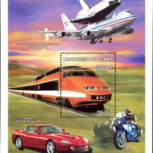 Chad Stamp #748 - (1998) - S/Sheet - TGV France