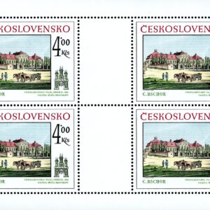 Czechoslovakia Stamp Sc#2365 - (1981) - Sheet of 4  - Grassalkovic Palace