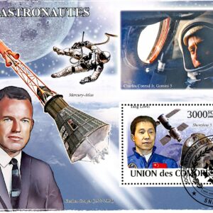 Comoro Islands Stamps Sc#1050- (2009) - S/Sheet - Astronauts - Cancelled