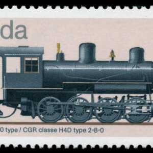 Canada Stamp #1074 - CGR Class H4D 2-8-0 type (1985) 68¢