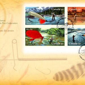 Canada OFDC#2087 - Fishing Flies (2005) 4 x 50¢