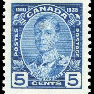 Canada Stamp #214 - Prince of Wales (1935) 5¢