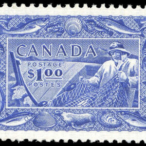 Canada Stamp #302 - Fisherman (1951) $1
