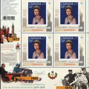 Canada Stamp #2515i - Document Pen (2012) 4 x P (61¢) Mini pane of 4 stamps