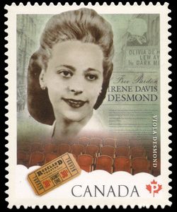 Canada Stamp #2521i - Viola Desmond (2012) P (61¢)