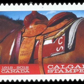 Canada Stamp #2547i - Saddled Rodeo Horse (2012) P (61¢)