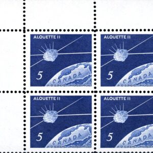 Canada Stamp PB#445 - Satellite over Canada (1966) 5¢