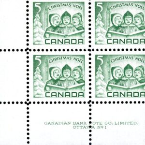 Canada Stamp PB#477 - Children Caroling (1967) 5¢ Dull (PB#1)