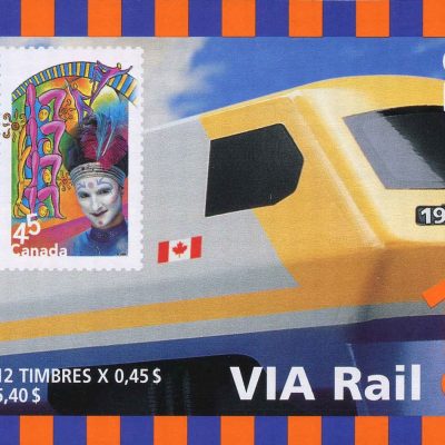 Canada Stamp Booklet - #BK210 -The Circus (1998) 12 x 45¢