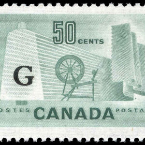 Canada Stamp - Official #O38 - Textile Industry (1953) 50¢ Overprinted G (MH)