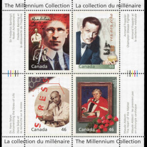 Canada Stamp #1822 - Medical Innovators (2000) 4 x 46¢ Pane of 4