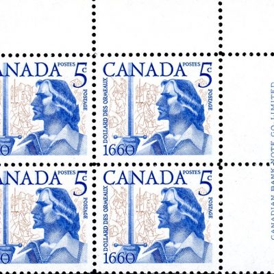 Canada Stamp PB#390 - Dollard des Ormeaux (1960) 5¢