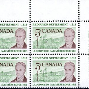 Canada Stamp PB#397 - Lord Selkirk (1962) 5¢