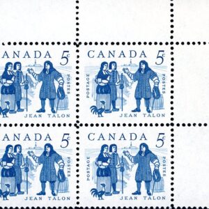 Canada Stamp PB#398 - Talon and Colonists (1962) 5¢