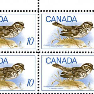 Canada Stamp PB#497 - Ipswich Sparrow (1969) 10¢