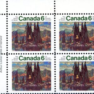 Canada Stamp PB#518 - Isle of Spruce, by Arthur Lismer (1970) 6¢