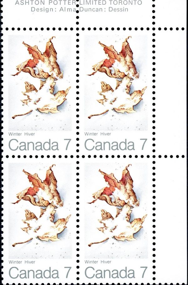 Canada Stamp PB#538 - Winter (1971) 7¢