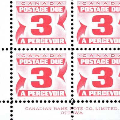 Canada Stamp PB - Postage Due #J23 - (1967) 3¢