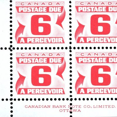 Canada Stamp PB- Postage Due #J26 - (1967) 6¢