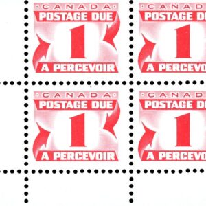 Canada Stamp PB - Postage Due #J28a - (1977) 1¢