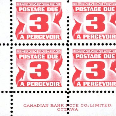 Canada Stamp PB - Postage Due #J30 - (1974) 3¢