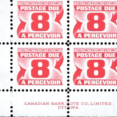 Canada Stamp PB - Postage Due #J34III - (1974) 8¢