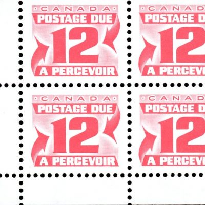 Canada Stamp PB - Postage Due #J36a - (1977) 12¢