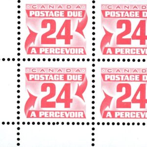 Canada Stamp PB- Postage Due #J39 - (1977) 24¢