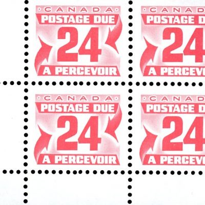 Canada Stamp PB- Postage Due #J39 - (1977) 24¢