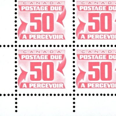 Canada Stamp PB - Postage Due #J40 - (1977) 50¢