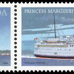 Canada Stamp #1140a - Canadian Steamships (1987) 2 x 36¢ Se-tenant pair (1139, 1140)