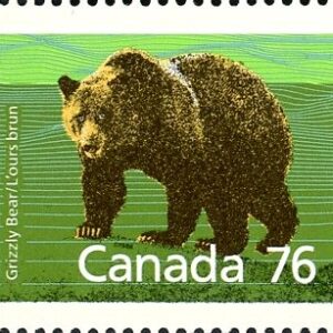 Canada Stamp #1178 - Grizzly Bear (1989) 76¢