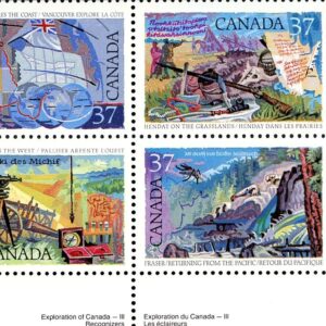 Canada PB #1202a - Exploration of Canada-3 (1988) 4 x 37¢ Se-tenant block (1199-1202)