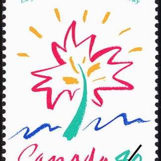 Canada Stamp #1316 - Stylized Maple Leaf (1991) 40¢