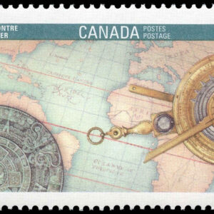 Canada Stamp #1407 - Encounter (Columbus) (1992) 84¢