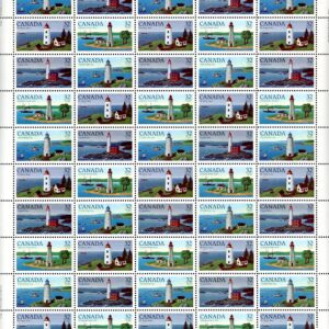 Canada Stamp SHEET#1035a - Canadian Lighthouses-1 (1984) 4 x 32¢ Se-tenant block (1032-1035)