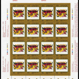 Canada Stamp SHEET#1466 - Drawing for The Owl (1993) 86¢
