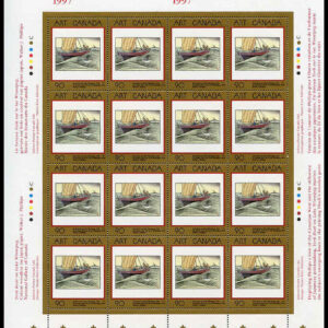 Canada Stamp SHEET#1635 - York boat on Lake Winnipeg (1997) 90¢