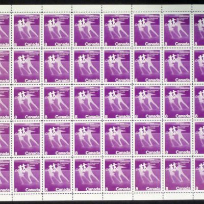 Canada Stamp SHEET#559 - Figure Skaters (1972) 8¢