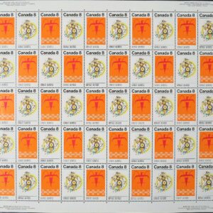 Canada Stamp SHEET#565a - Plains Indians (1972) 2 x 8¢ Se-tenant pair (564, 565)