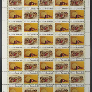 Canada Stamp SHEET#575ai - Subarctic Indians (1975) 2 x 8¢ Se-tenant pair (574, 575) HFBACK