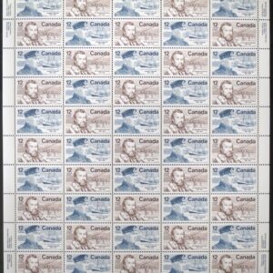 Canada Stamp SHEET#739a - Famous Canadians (1977) 50 x 12¢ Se-tenant pair (738, 739)