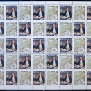 Canada Stamp SHEET#764a - Captain James Cook (1978) 2 x 14¢ Se-tenant pair (763, 764)