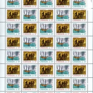 Canada Stamp SHEET#818b - Canadian Authors (1979) 2 x 17¢ Se-tenant pair (817, 818)