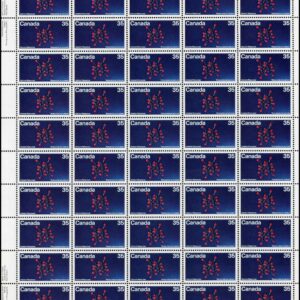 Canada Stamp SHEET#865 - Uraninite Molecular Structure (1980) 35¢