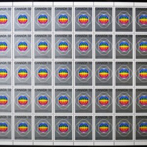 Canada Stamp SHEET#976 - Globes (1983) 32¢
