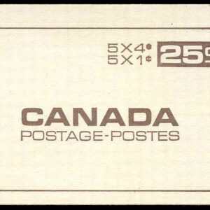 Canada Stamp Booklet - #BK56A (1968) 5 x 1¢ + 5 x 4¢ DEX  NF/FL