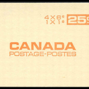 Canada Stamp Booklet - #BK59B (1968) 1¢ + 4 x 6¢ DEX  (LF)